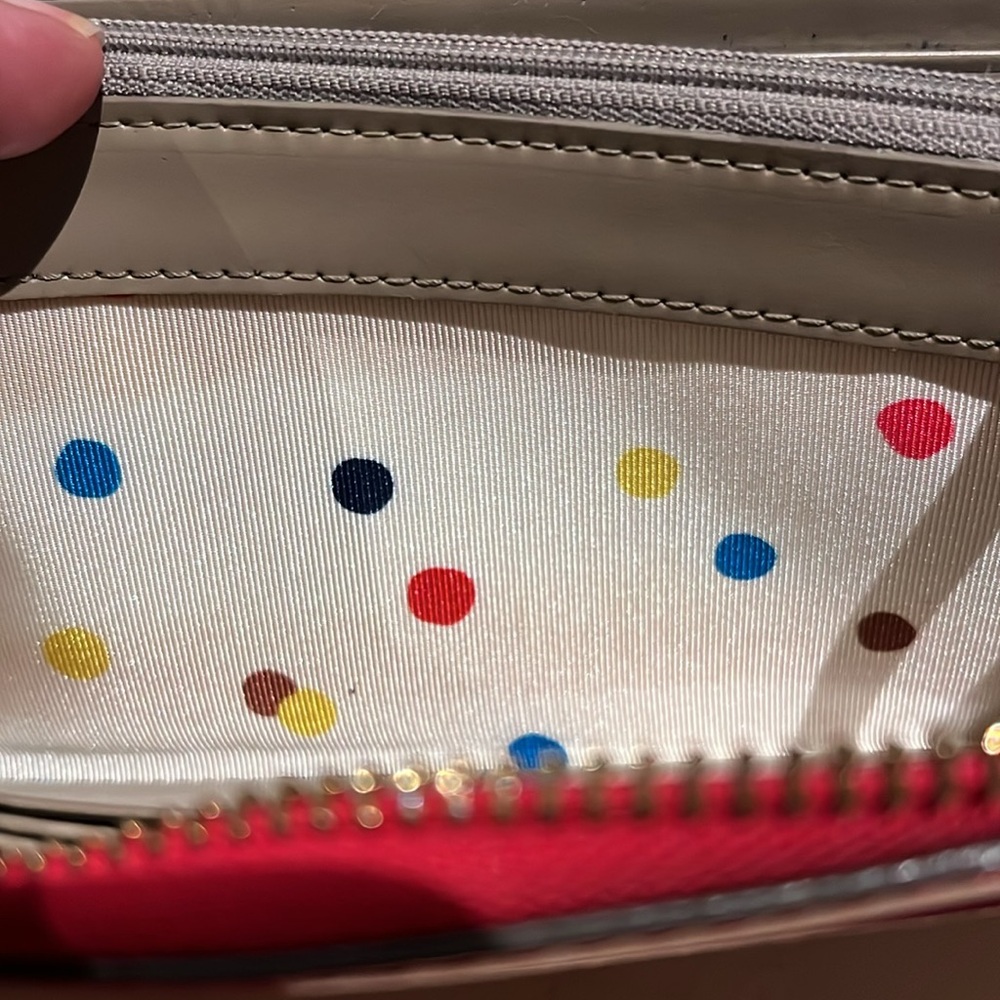 ♠️Kate Spade Large Zip Continental Wallet Deep Pink - Picture 9 of 16